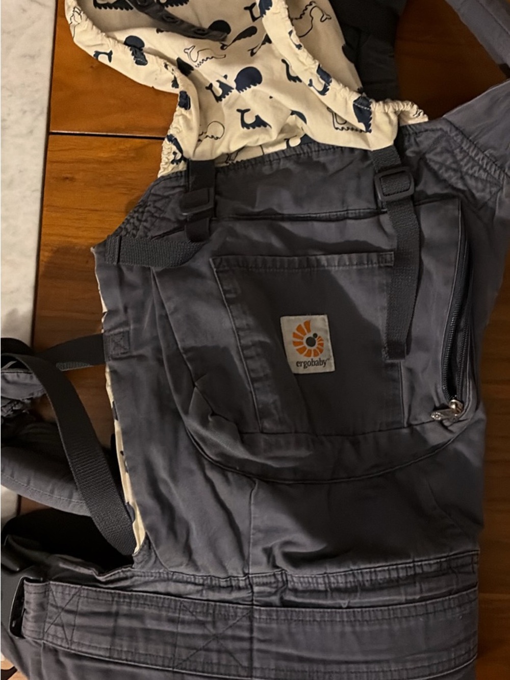 Ergobaby carrier with infant insert